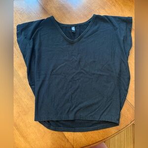 Uptown Navy V-Neck Top